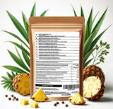 Piña liofilizada trozos grandes 125g, Fruta liofilizada sin aditivos 100% pura - Frutos secos naturales - Piña desecada, frutos secos de Foozia Productos deshidratados Naty Shop