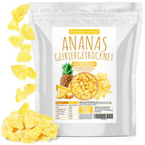 Piña liofilizada 250g, trozos grandes, fruta liofilizada en rodajas, sin azúcar, piña afrutada en trozos, piña deshidratada Productos deshidratados Naty Shop Título predeterminado