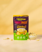 Piña liofilizada BITS 100g trozos grandes para smoothie bowls, muesli, topping de gachas - fruta liofilizada sin azúcares añadidos - piña desecada - fruta de NutriPur Productos deshidratados Naty Shop