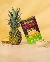 Piña liofilizada BITS 100g trozos grandes para smoothie bowls, muesli, topping de gachas - fruta liofilizada sin azúcares añadidos - piña desecada - fruta de NutriPur Productos deshidratados Naty Shop