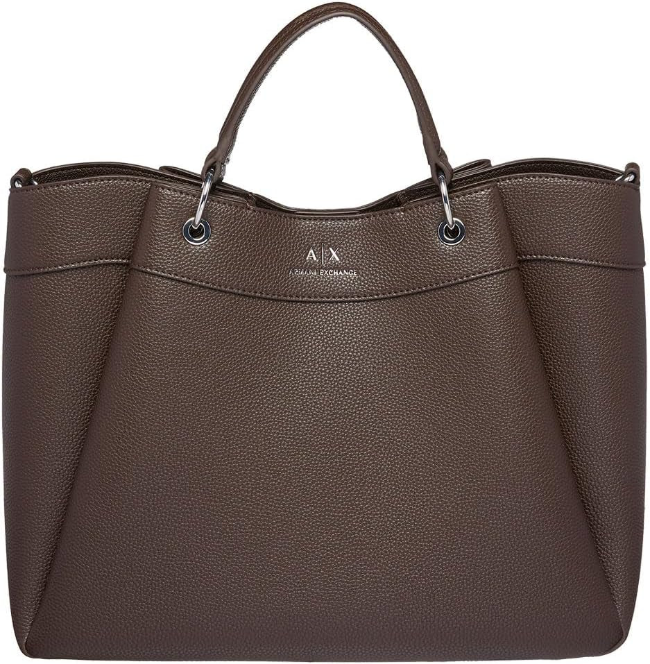 Armani Exchange Essential Mujer, Wave, Logo Estampado Plateado Shopping L Bolsos Mujer Naty Shop Licores