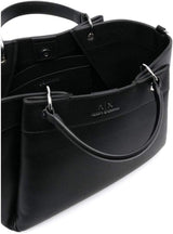 Armani Exchange Essential Mujer, Wave, Logo Estampado Plateado Shopping L Bolsos Mujer Naty Shop Negro