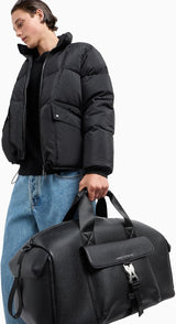Armani Exchange Bolso de viaje Matthew para hombre Durable Axe Tuc cierre Equipaje y equipo de viaje Tienda Naty