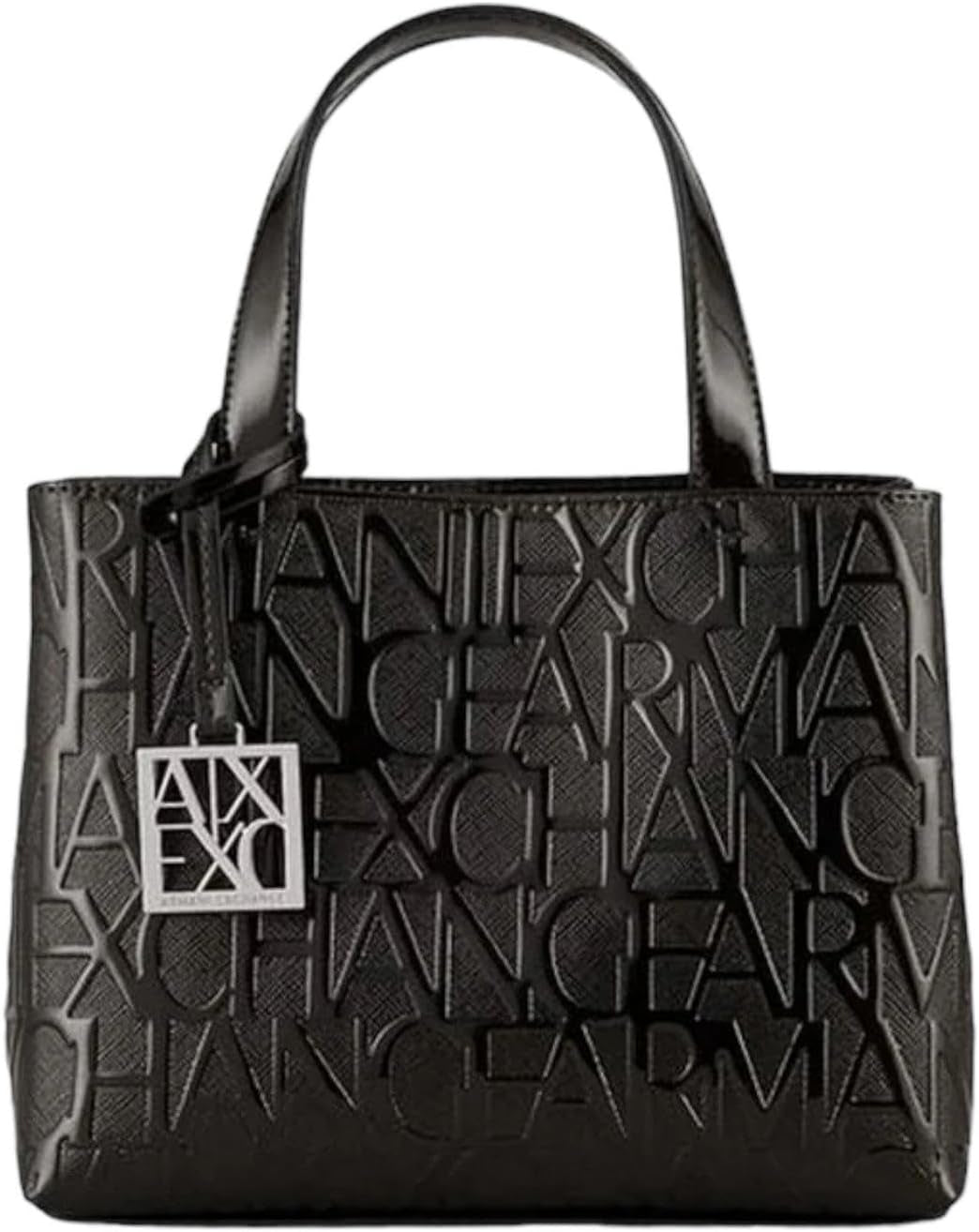 Armani Exchange Bolsos Shopping Liz Pequeños Y Abiertos Mujer Naty Shop Patent Black S