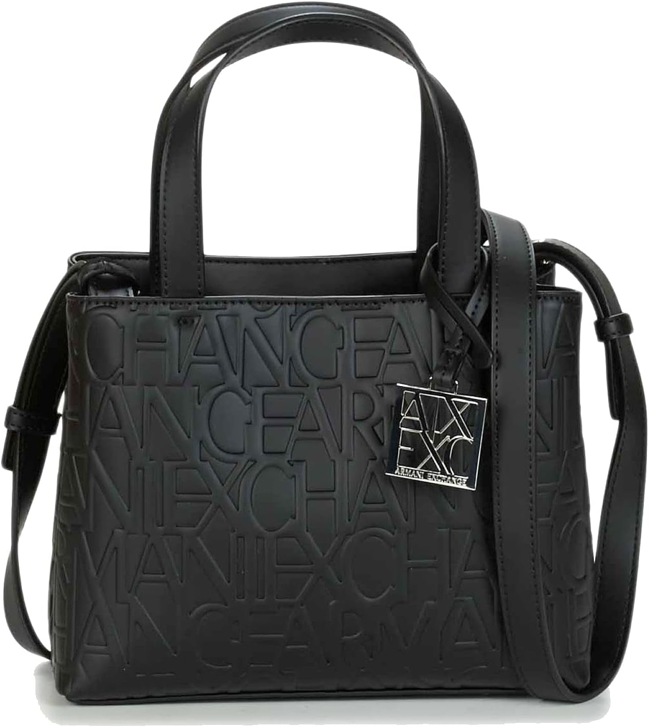 Armani Exchange Mujer Liz - Tote Shopping Pequeño Abierto Negru (Nero - Black) Bolsos Mujer Naty Shop