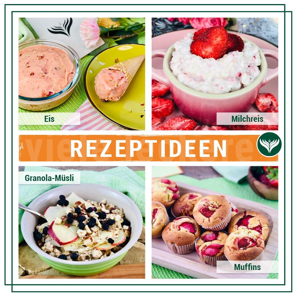 Fresa Azafran en polvo, fresas liofilizadas (molidas), fresa en polvo 250g Productos deshidratados Naty Shop