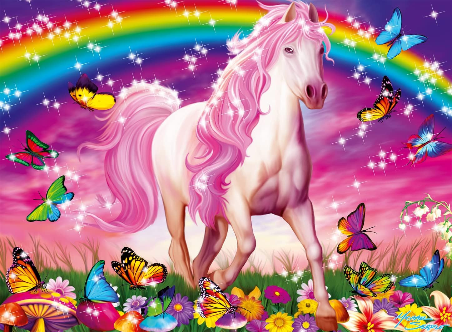 Puzzle infantil Ravensburger - 13927 Horse Dream - Puzzle con caballos para niños a partir de 6 años, Con 100 piezas en formato XXL, Con purpurina Puzzle Naty Shop