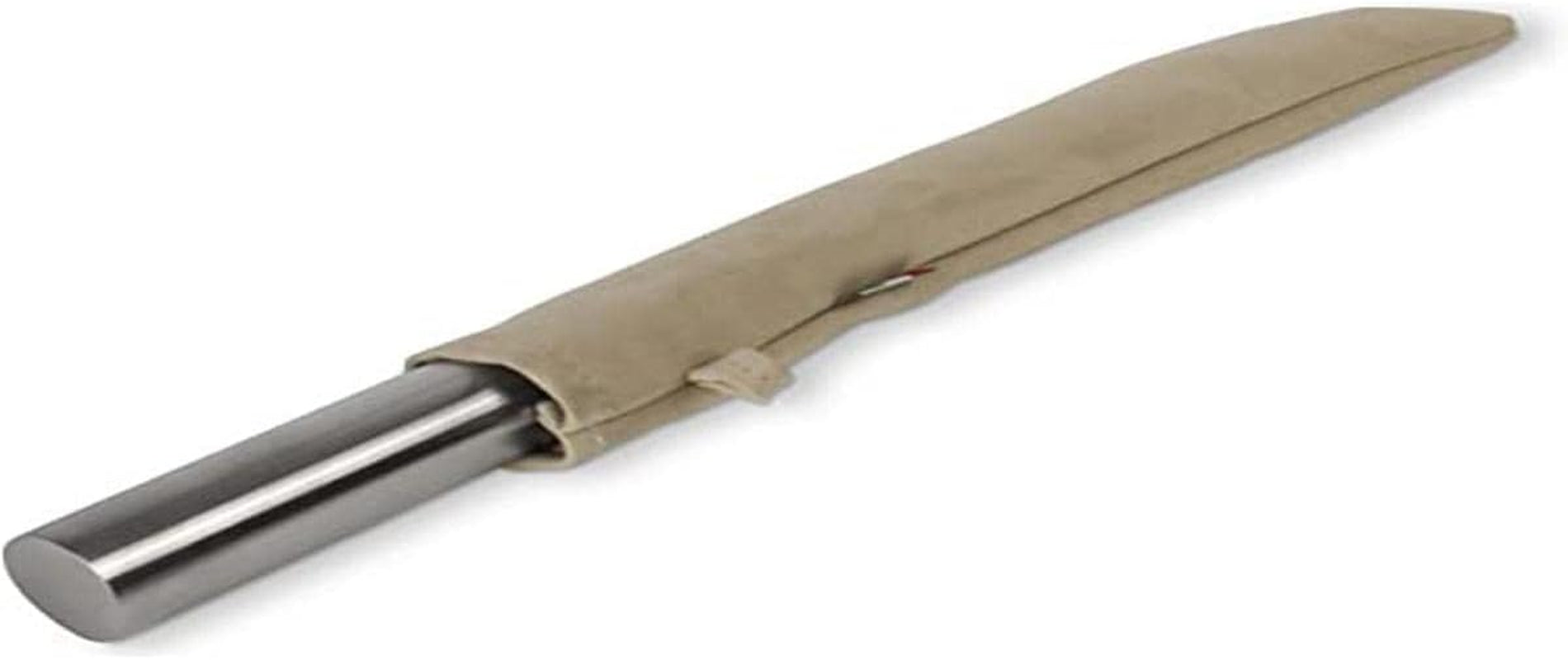 INOXLM Rodillo de amasar de acero inoxidable para masa, pan, pizza, pastel (bolsillo beige)