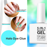 Builder 5 en 1 Builder Gel 15ml, Nail Builder Gel, Nail Builder Gel, UV/LED Extensión de uñas Esmalte de uñas, Extensiones, Nail Art, Pegatinas, Gel Nail Builder Gel (Blanco)