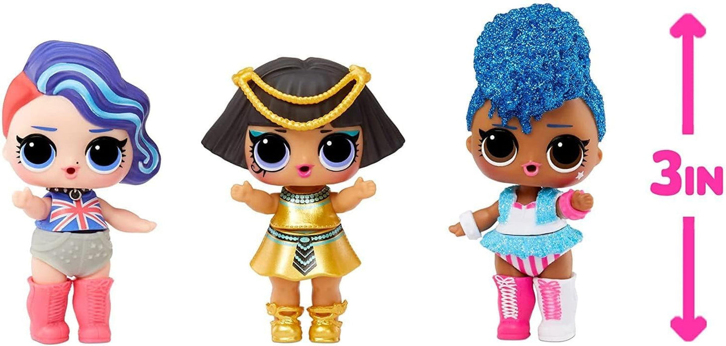 Jajaja ¡Sorpresa! World Travel Tots - Muñeca de moda con 8 sorpresas - Mensaje secreto, moda, accesorios y más - Coleccionable, surtido aleatorio - Regalo para niños de 4 años en adelante