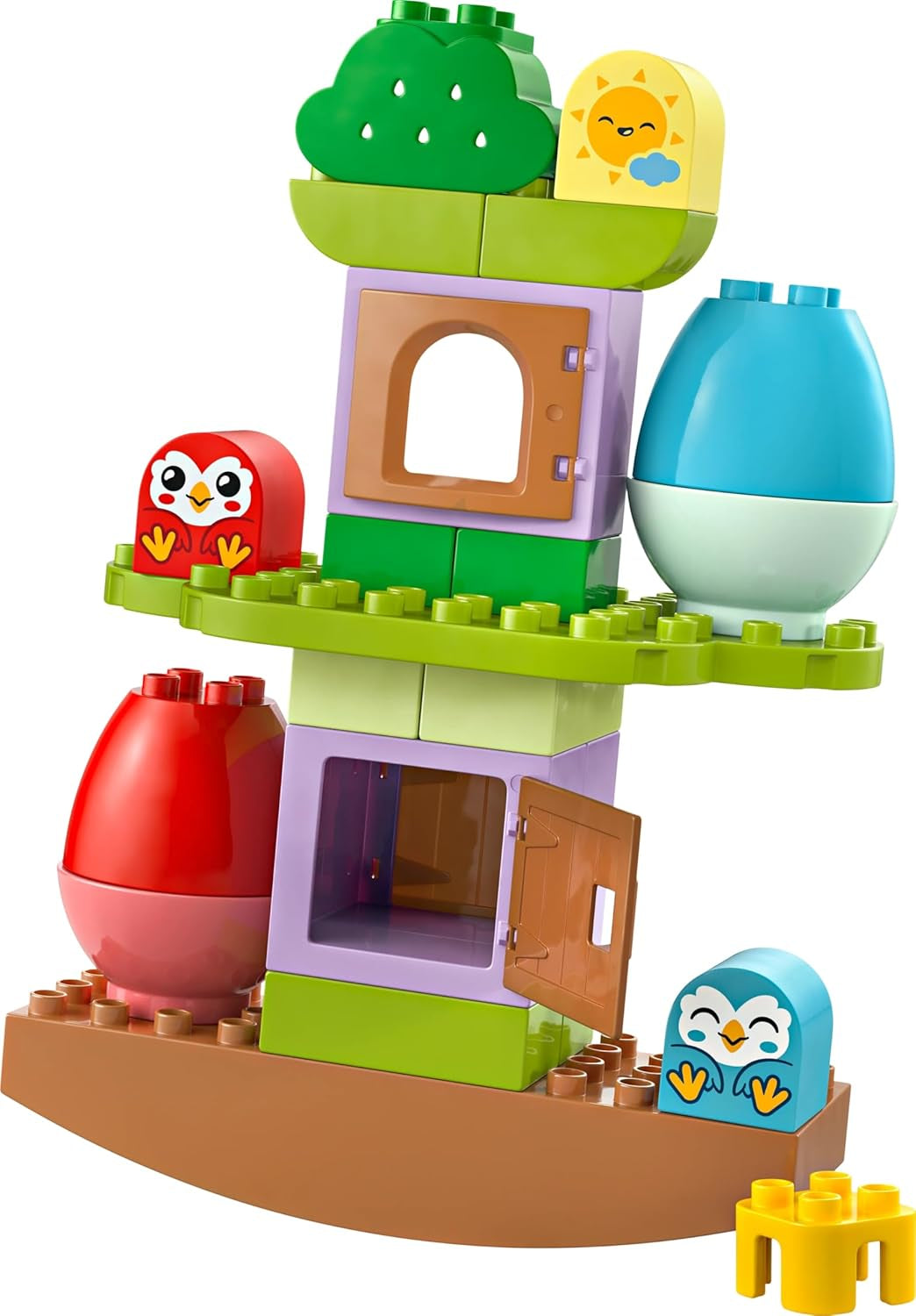 Árbol LEGO DUPLO para equilibrar y apilar, juguete de desarrollo, set de construcción para niños a partir de 18 meses, juguete creativo para niños, juguete educativo con 2 pájaros de juguete 10440 Juegos de construcción Besuche den LEGO-Store
