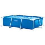 Intex 28271NP - Piscina elevada rectangular con estructura, 2282 L, acero y PVC, azul, 260x160x65 cm
