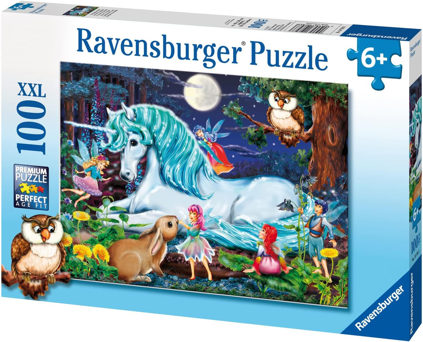 Puzzle Ravensburger para niños - 10793 En el bosque encantado - Puzzle de Unicornios para niños a partir de 6 años, con 100 piezas en formato XXL Puzzle Naty Shop