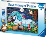 Puzzle Ravensburger para niños - 10793 En el bosque encantado - Puzzle de Unicornios para niños a partir de 6 años, con 100 piezas en formato XXL Puzzle Naty Shop