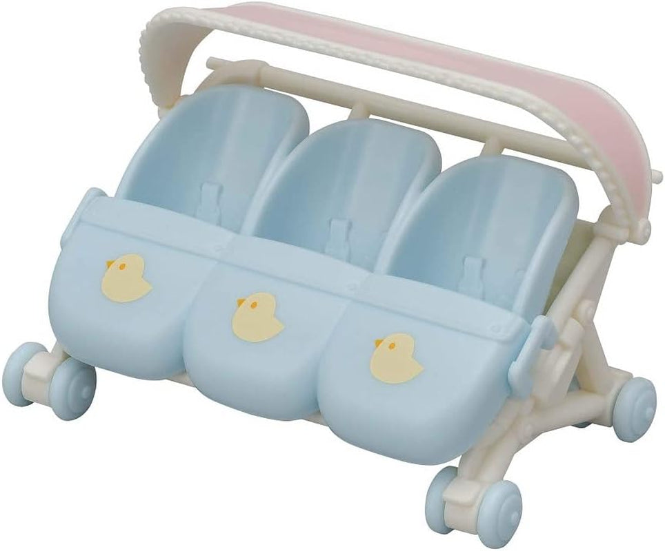 Sylvanian Families L5533 Cochecito para trillizos - Juego de casa de muñecas Tienda de muñecas Naty Título predeterminado