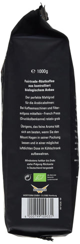 Bio FT Naturland Röstkaffee Crema Arábica, 1kg ganze Bohne