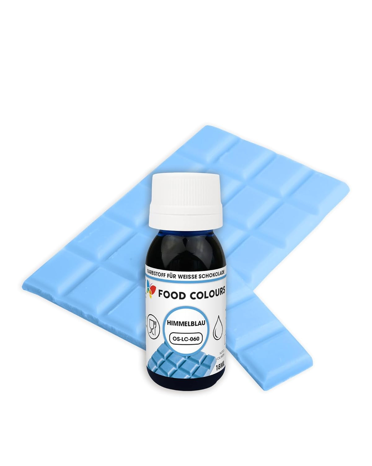 Colorante alimentario OS-LC VERDE OSCURO 18 ml Colorante alimentario para chocolate blanco, pralinés, cremas, pastas grasas, decoraciones para tartas y pasteles