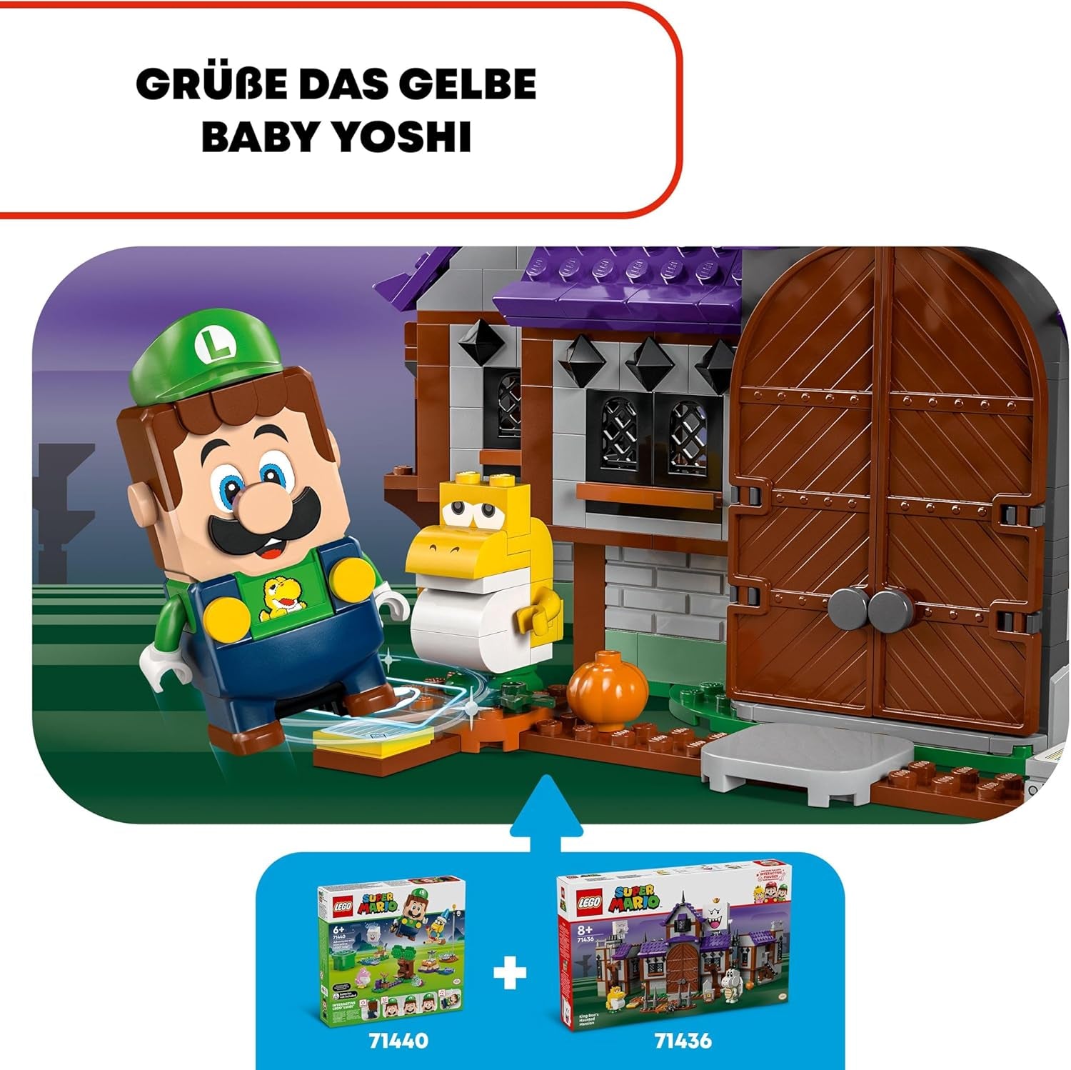 LEGO Super Mario Casa Encantada del Rey Buu Huu Casa Encantada para Niños Set coleccionable de Nintendo con Bebé Yoshi Regalo para niños, niñas y jugadores a partir de 8 años 71436 Juegos de construcción Besuche den LEGO-Store