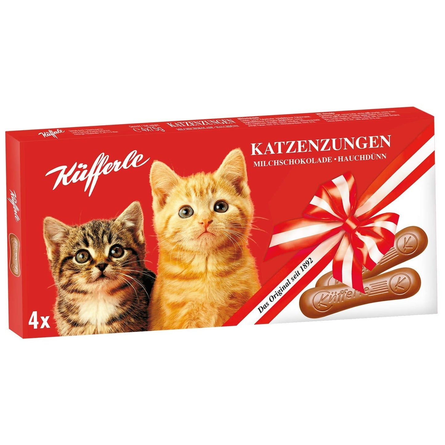 Küfferle lenguas de gato 10x75g multipack, chocolate con leche, 10 piezas