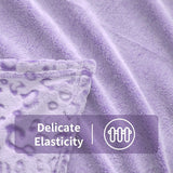 FY FIBER HOUSE Manta de Franela Polar, Manta de Microfibra con Estampado de Guepardo 3D, 228 X 274 cm, Morado Edredones y Edredones Naty Shop