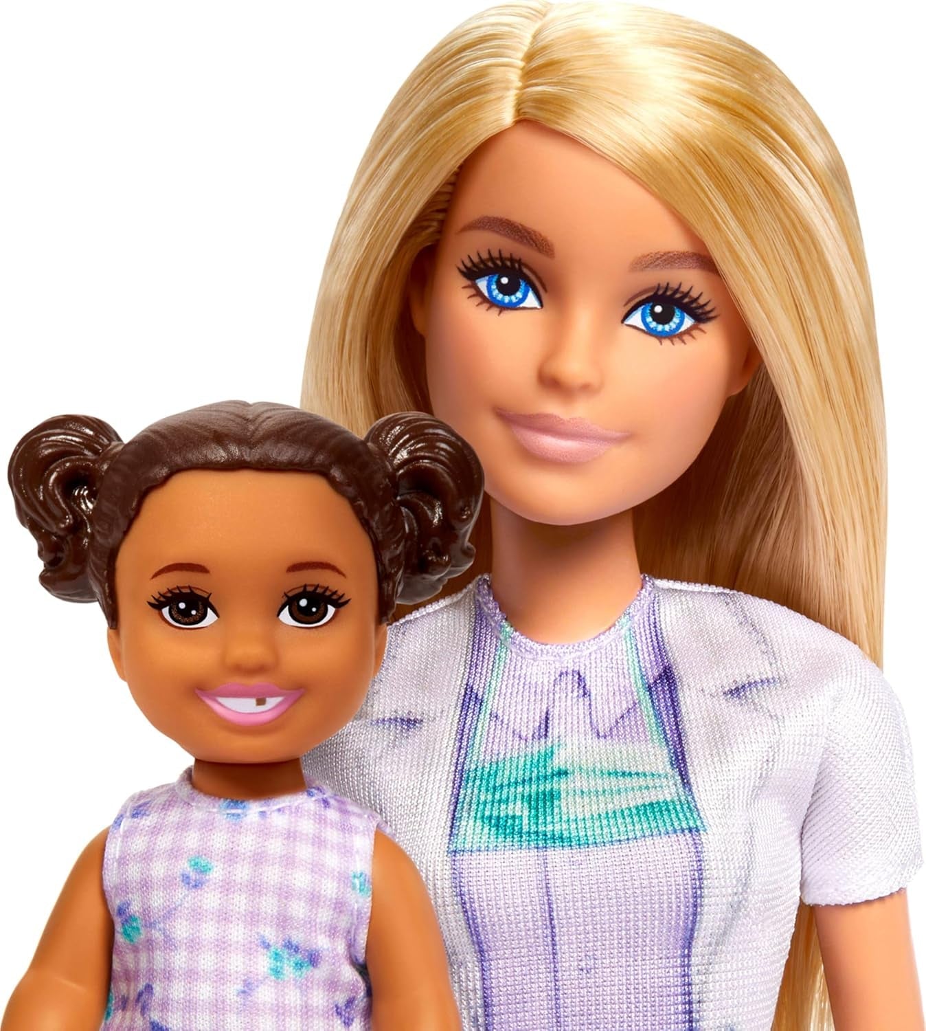 Muñeca Barbie Dentista, Muñeca de Moda con Cabello Rubio, Vestido Azul y Bata de Laboratorio, 1 Muñeca Infantil, Accesorios de Examen y Accesorios Surtidos, JCR74