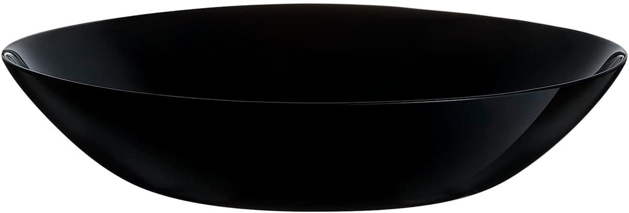 Vajilla Arcopal Zelie de cristal negro, 12 piezas, 4 puestos, negro