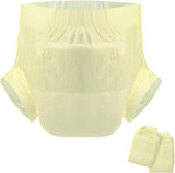 CutiePlusU Pañales para adultos, superficie seca, máxima absorbencia durante la noche, pañal desechable para incontinencia - azul, rosa, blanco, paquete de 3 (mediano 71-96 cm)