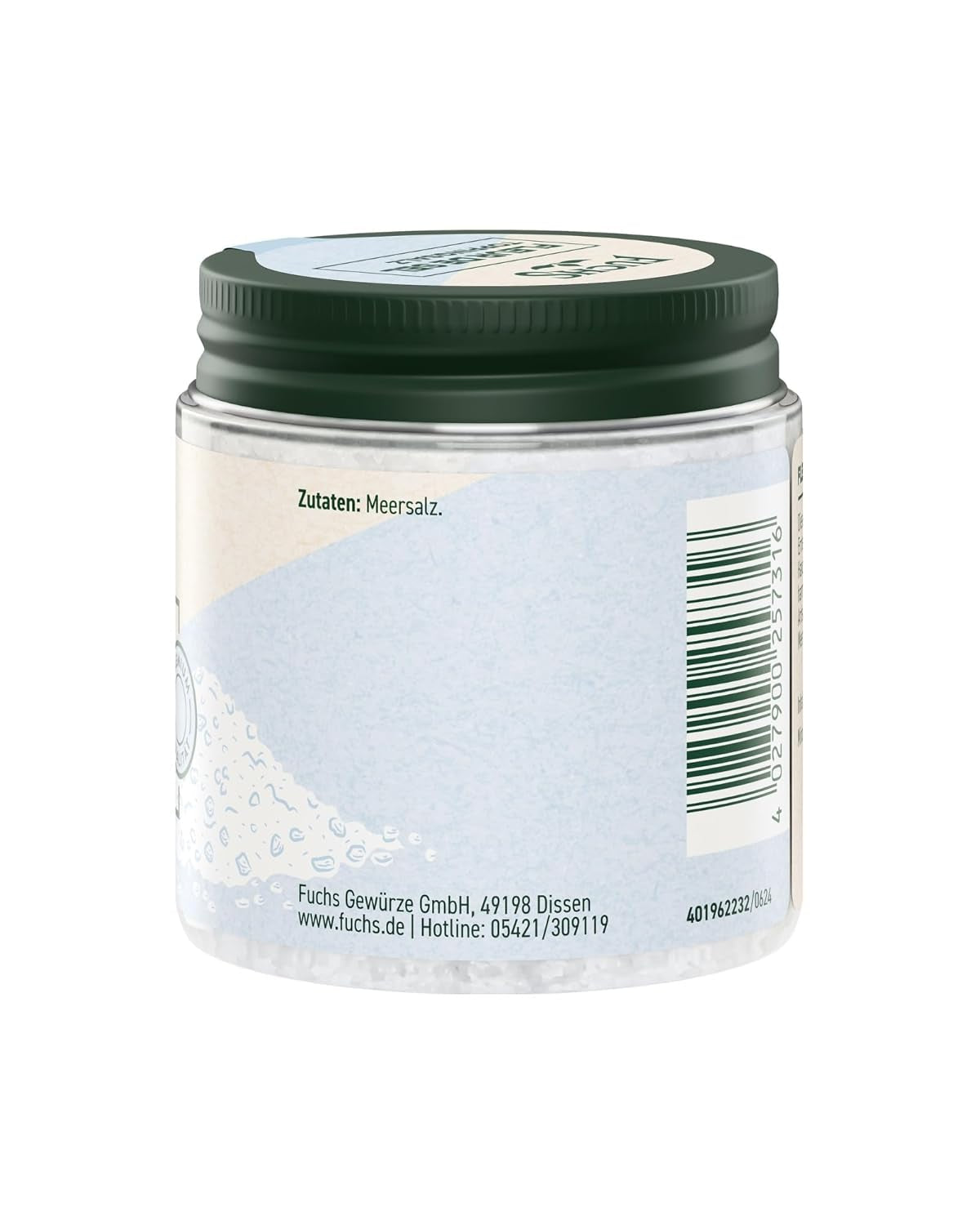 Fuchs Gewürze - Flor de sal | Sal Noble Topping para Espárragos, Mariscos y Pescados | Salsa de mar en calidad premium 100 g im wiederverschließbaren Gewürzglas