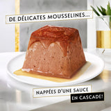 Recomendaciones, muselina de salmón, con salsa, raciones de comida para gatos adultos, 4 x 57 g