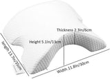 Almohada para dormir de lado para parejas, brazo relajante, almohada de espuma viscoelástica curvada, almohada para el cuello en forma de U, almohada de viaje, almohada de seda de hielo de presión cero, retorno lento para parejas, almohadas ortopédicas cervicales Naty Shop