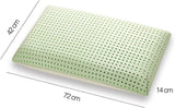 Almohada Ortopédica de Cervical - Aloe Orgánico - Almohada Viscoelástica de Aloe Vera Altura 14cm Funda 100% Algodón Almohada Visco - Almohada Viscoelástica - Made in Italy Naty Shop Almohadas Estándar
