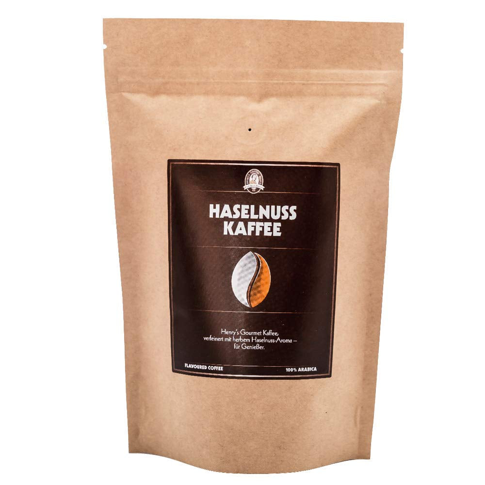 Henry's Hazelnut Coffee 1000g - Café gourmet refinado con los mejores sabores - tostado artesanal - granos de café premium