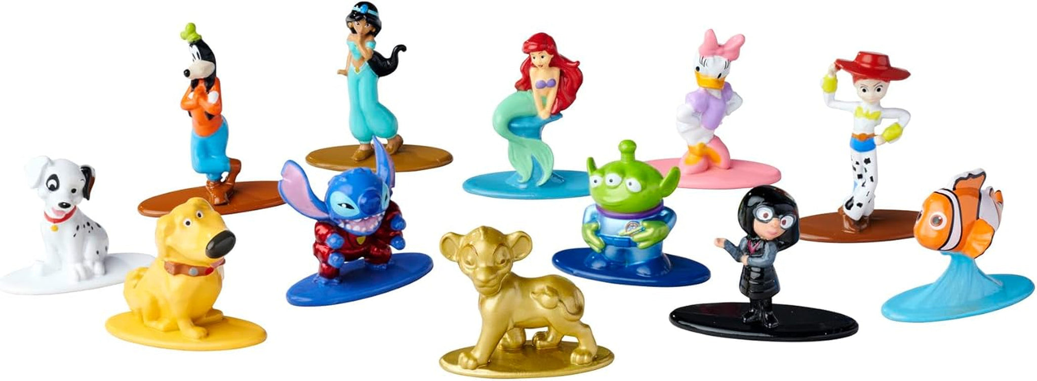 Figura Jada Toys Disney (1X Figura Misteriosa en Paquete Ciego) - 1 Figura Coleccionable Sorpresa de 12 Figuras Disney, Figura Nano Metal (4Cm) para Niños y Fans a Partir de 3 Años, Serie 2, Figuras de Acción Negras Naty Shop