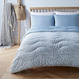 Edredón sin funda Night Lark Super King 6 Tog Primavera Verano - Ondas abstractas. Manta súper suave, cómoda y ligera. Juego de funda de almohada reversible todo en uno, lavable a máquina y de secado rápido Naty Shop Quilts & Quilts Abstract Waves Super King