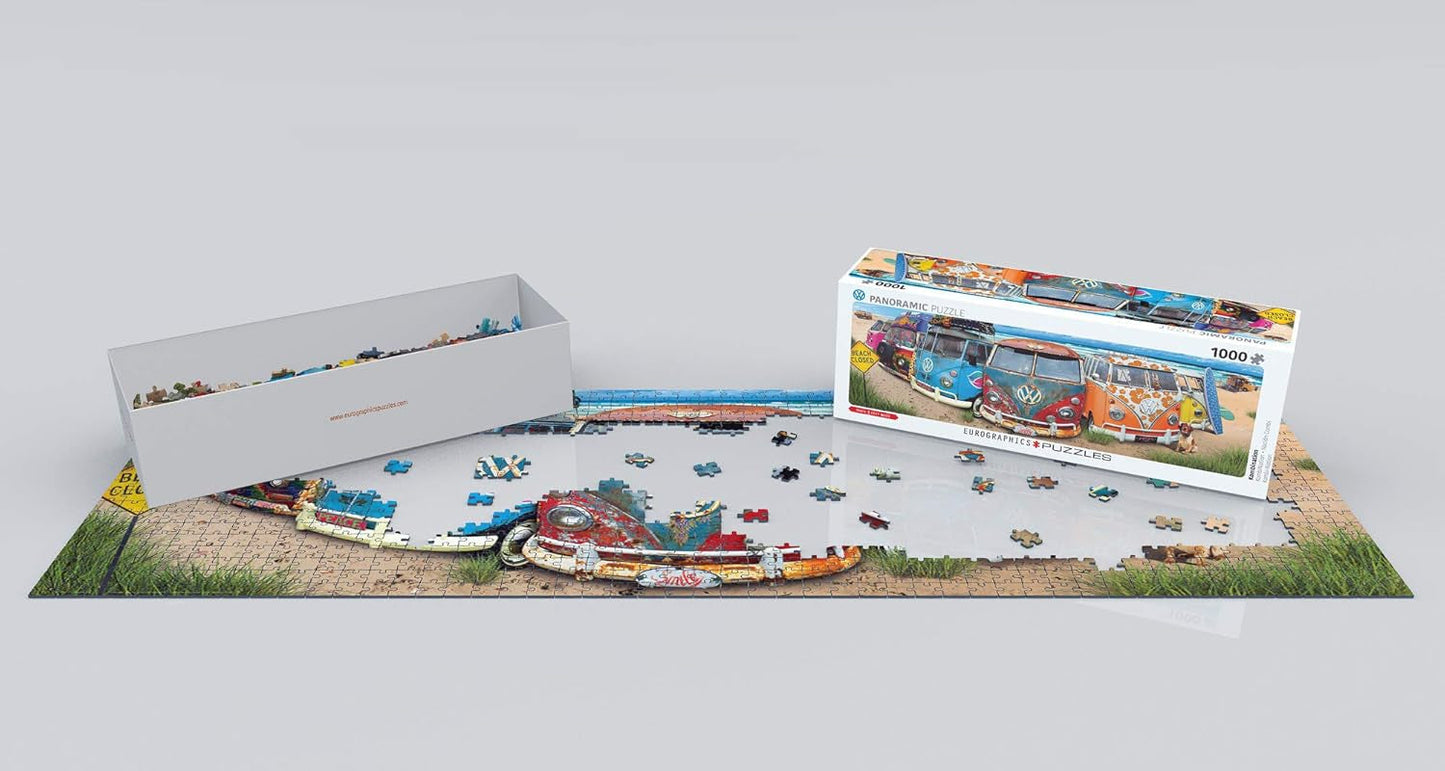 Autobús VW - Combinación (rompecabezas): Rompecabezas panorámico, 1000 Puzzle Naty Shop