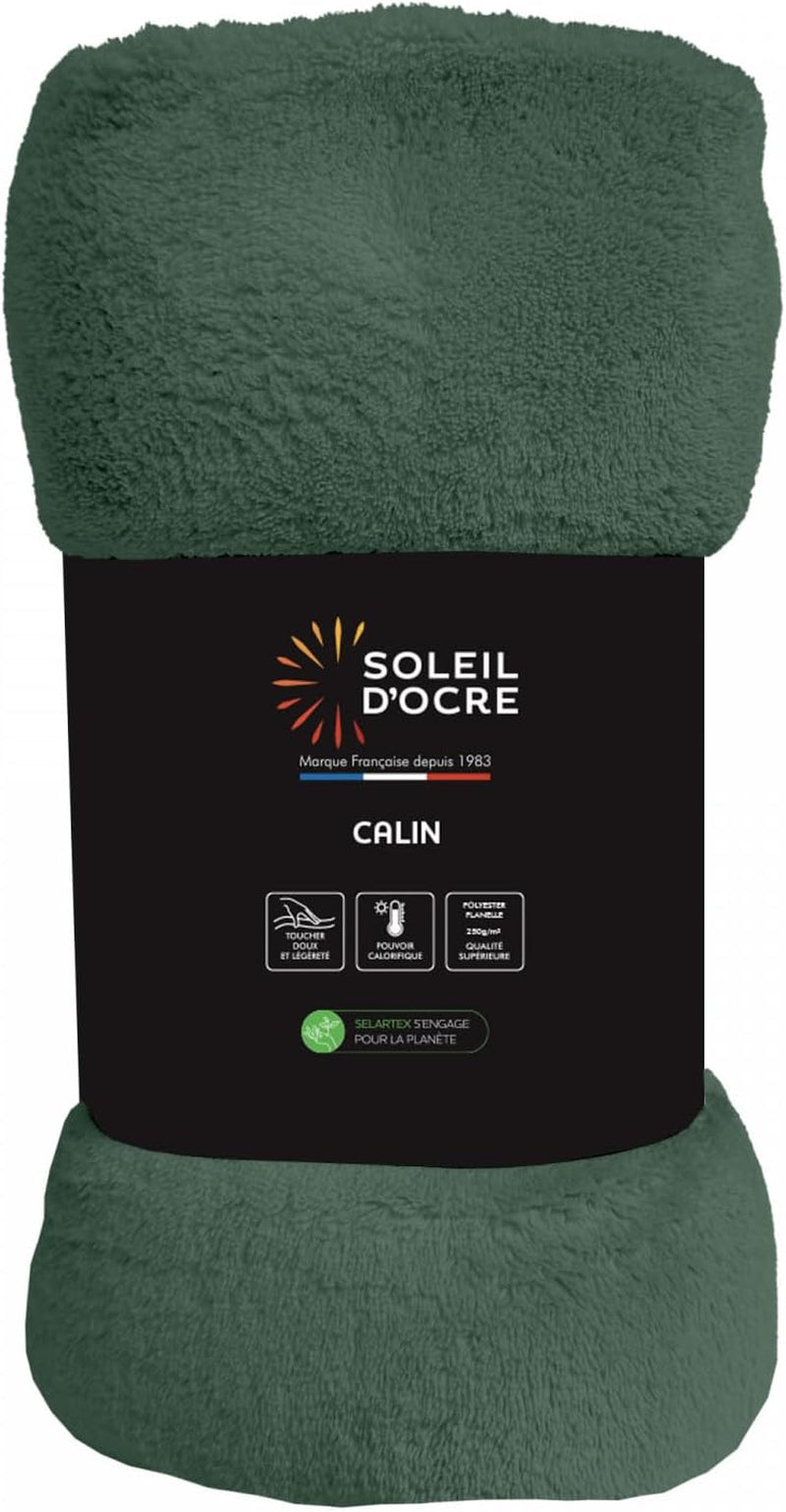 Soleil D'Ocre, manta de franela, 220 X 240 Cm, Calin, marrón Edredones y colchas Naty Shop Persimon 180 X 220 Cm
