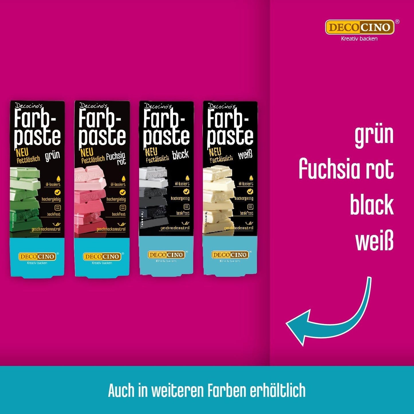DECOCINO Colorante en pasta liposoluble Amarillo - 15 g - Colorante alimentario a base de aceite, ideal para colorear masa de chocolate, crema de mantequilla, fondant o galletas