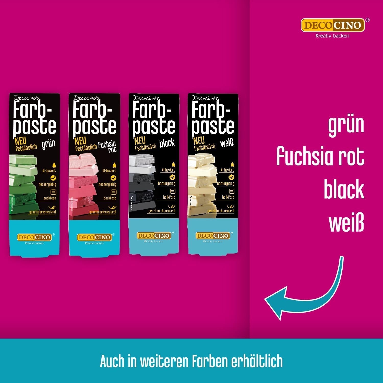 DECOCINO Colorante en pasta liposoluble Amarillo - 15 g - Colorante alimentario a base de aceite, ideal para colorear masa de chocolate, crema de mantequilla, fondant o galletas