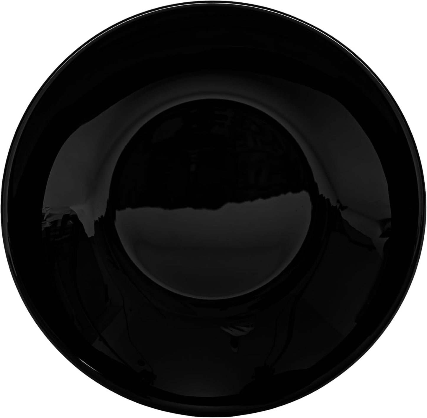 Juego de Vajilla para 6 - 18 Piezas - Juego de Vajilla de Vidrio Opal - Juego de Vajilla Negra - Juego de Cuenco y Plato - Vajilla Moderna - Platos - Servicio de Mesa - Juego de Vajilla para 6