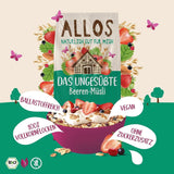 Allos, muesli de frutos rojos sin azúcar, paquete 5 x 500 gramos Cereales Naty Shop
