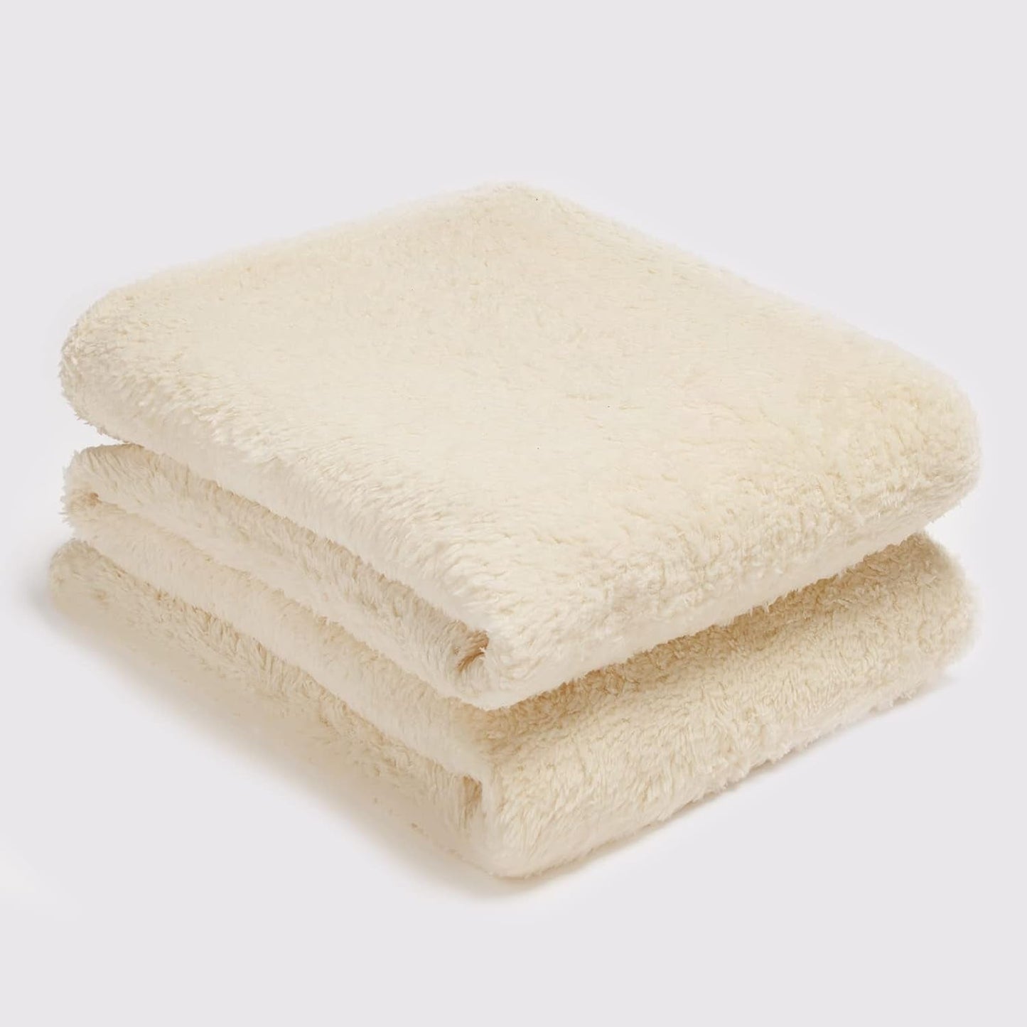 Brentford's Teddy - Manta polar para cama grande, felpa, muy suave, cálida, para sofá cama, color negro - 150 x 200 cm Camas y mantas Besuche den Brentfords-Store Crème 125 x 150 cm