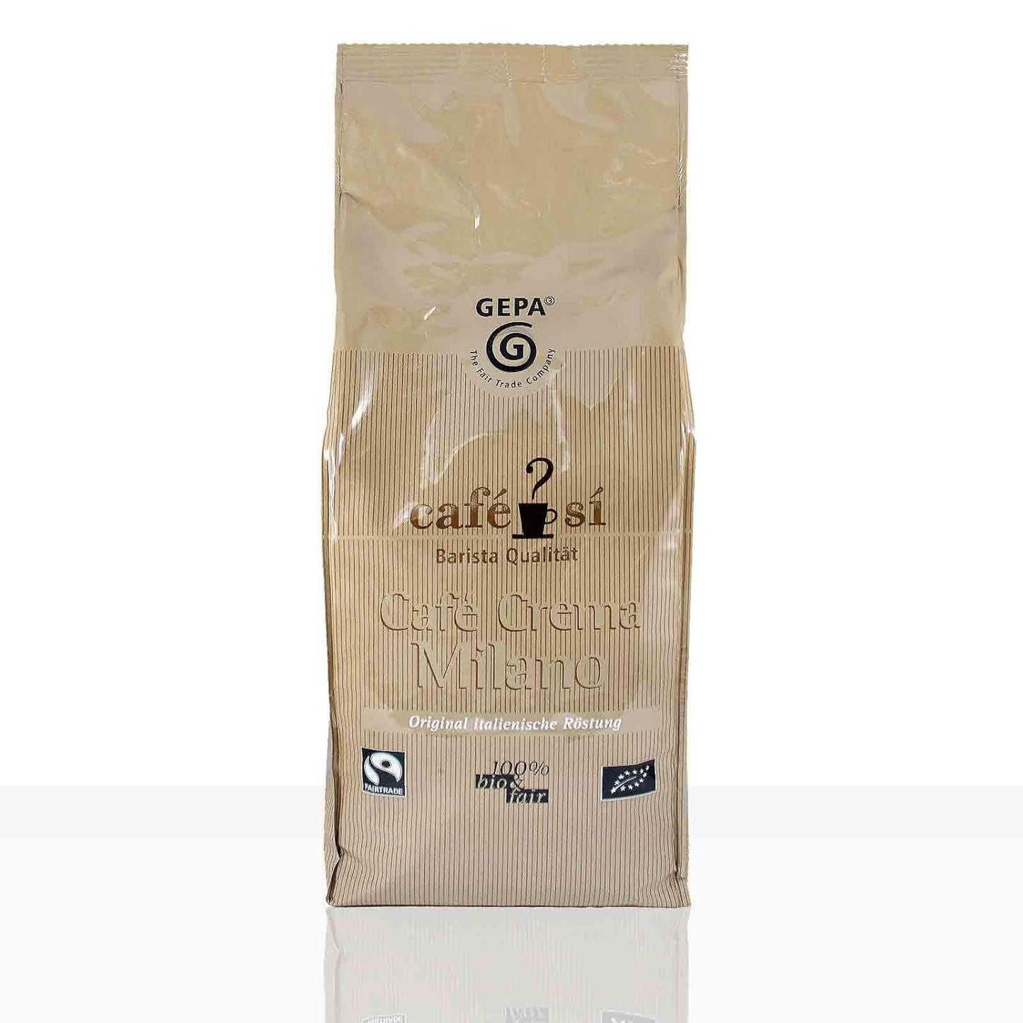 Café Si Café Crema Milano Café Fairtrade - 1kg de granos de café