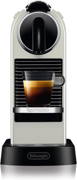 Nespresso EN167.W Cafetera espresso de cápsulas Citiz, bomba de alta presión y control de temperatura ideal, sin Aeroccino (espumador de leche), función de ahorro de energía, 1260 W, blanco crema, 37,4 x 11,9 x 25,5 cm