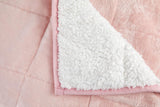 Manta Sherpa lastrada Emma Barclay, 127 x 152 cm, rosa rubor Emma Barclay Beds and Blankets
