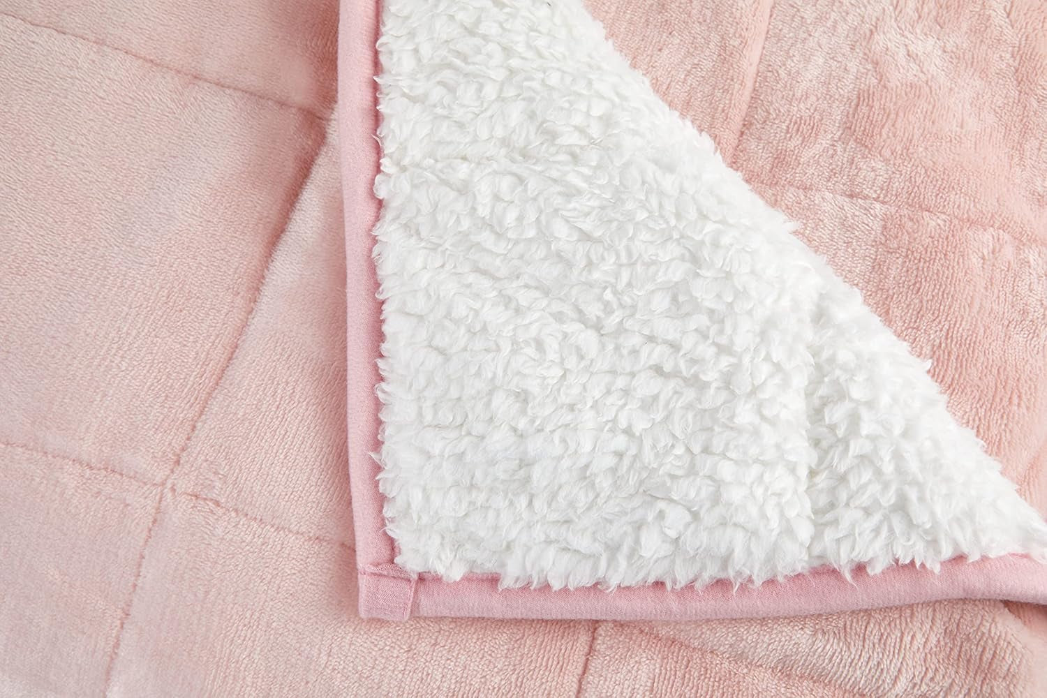 Manta Sherpa lastrada Emma Barclay, 127 x 152 cm, rosa rubor Emma Barclay Beds and Blankets