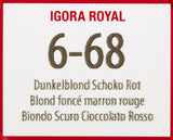 Schwarzkopf IGORA Royal Premium Hair Color 6-68 rubio oscuro rojo chocolate, 1 paquete (1 x 60 g) Tinte para el cabello Naty Shop