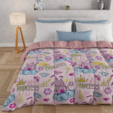 PETTI Artigiani Italiani - Edredón de invierno, Edredón de invierno, Edredón sencillo, Doble cara, Monocolor e impresión digital, 100% microfibra antialérgica, Made in Italy Edredones y edredones Naty Shop Princess 160 X 190 Cm