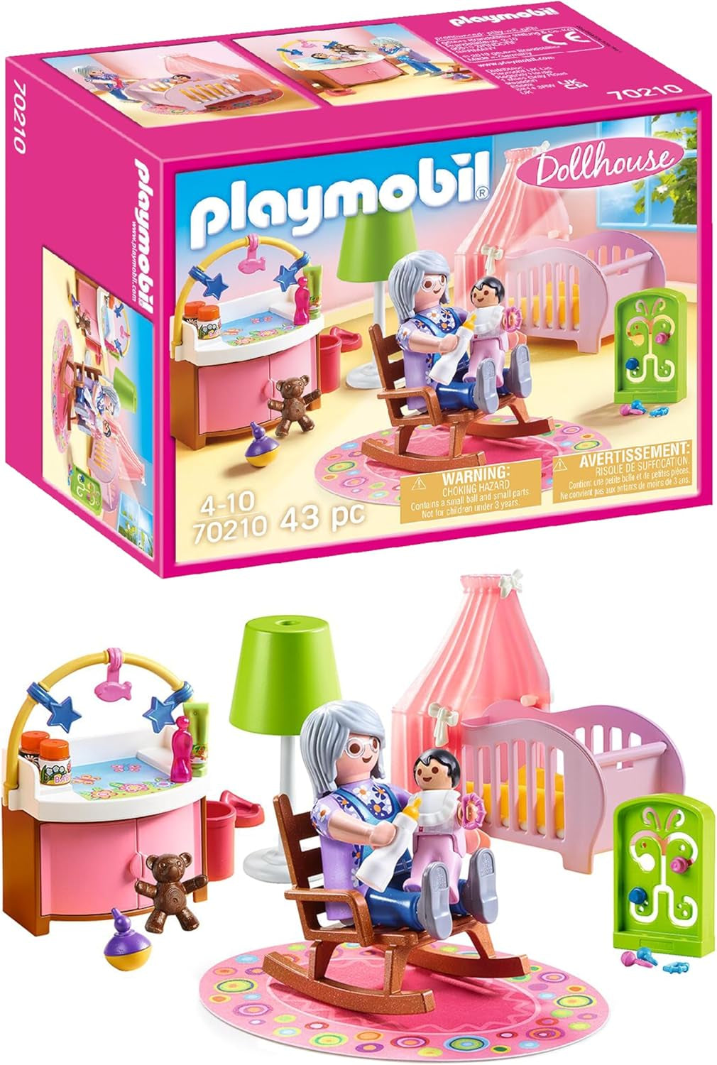 CASA DE MUÑECAS PLAYMOBIL 70209 Habitación juvenil con figura de niña y complementos, a partir de 4 años Casas de muñecas Naty Shop Habitación infantil