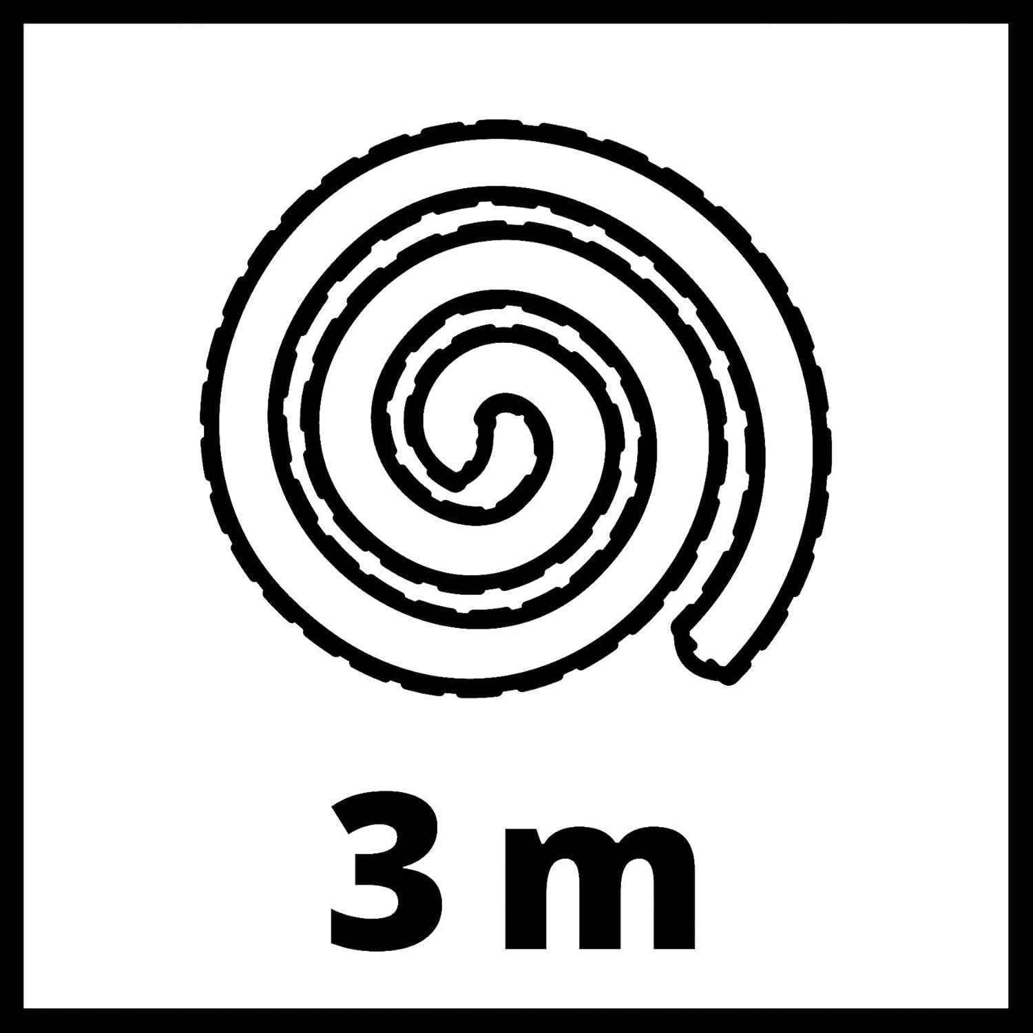 Manguera de aspiración original Einhell para aspiradores en seco y húmedo (longitud 3 m, incl. adaptador de conexión para todos los aspiradores en seco y húmedo Einhell, de plástico duro)
