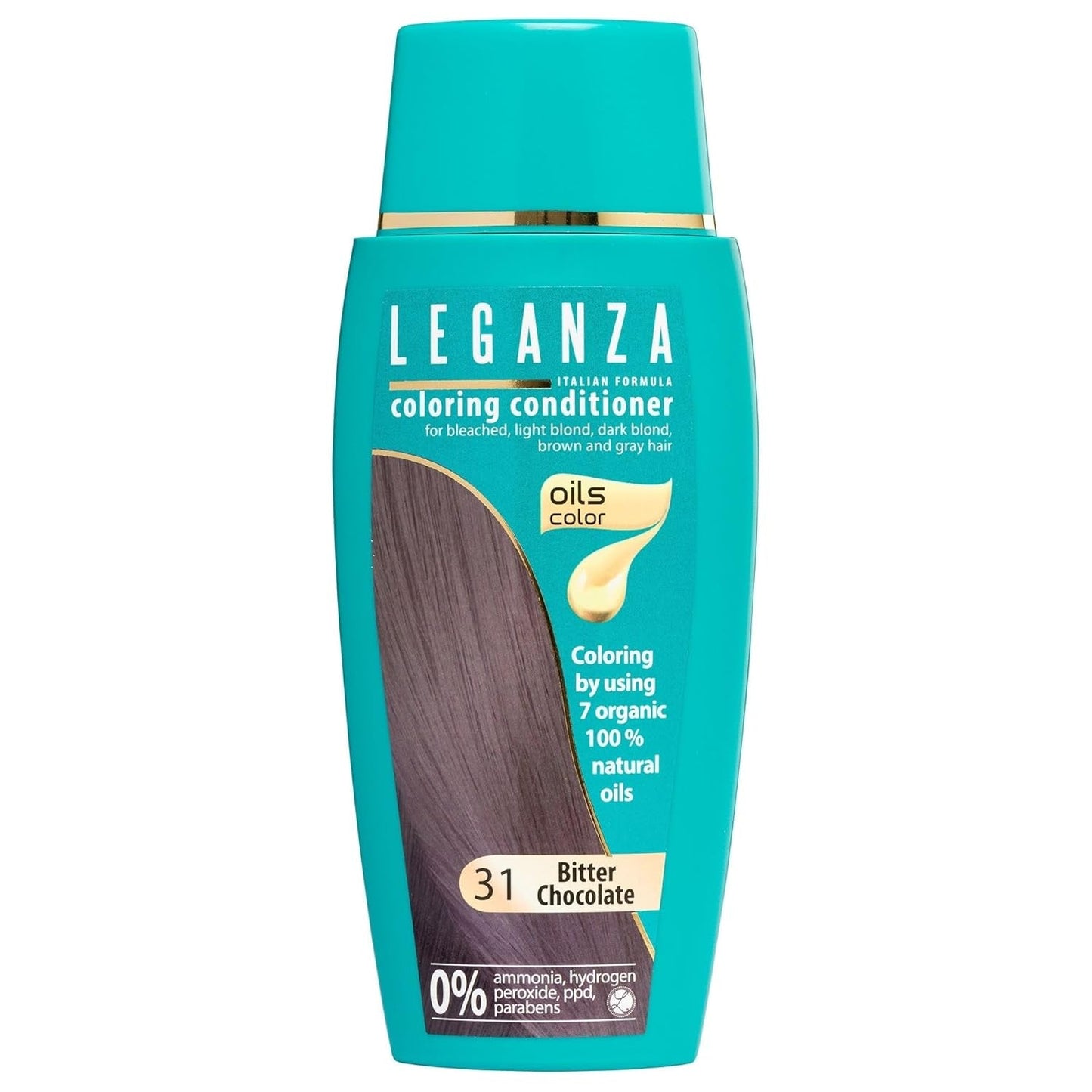 Leganza Bálsamo Natural Tinte Capilar Color 71 Café Latte | Tinte para el cabello sin amoniaco | Enriquecido con 7 aceites naturales | 150 ml Tinte para el cabello Naty Shop 31 Chocolate amargo